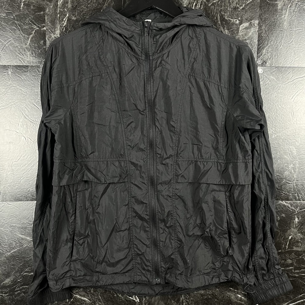 Lululemon Women's Black Hood Lite Running Wind Jacket Fits XS